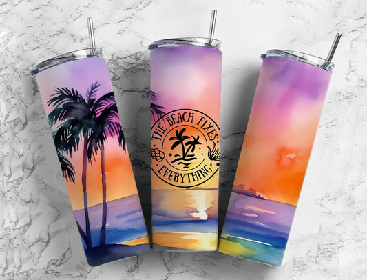 The Beach Fixes Everything 20oz Tumbler