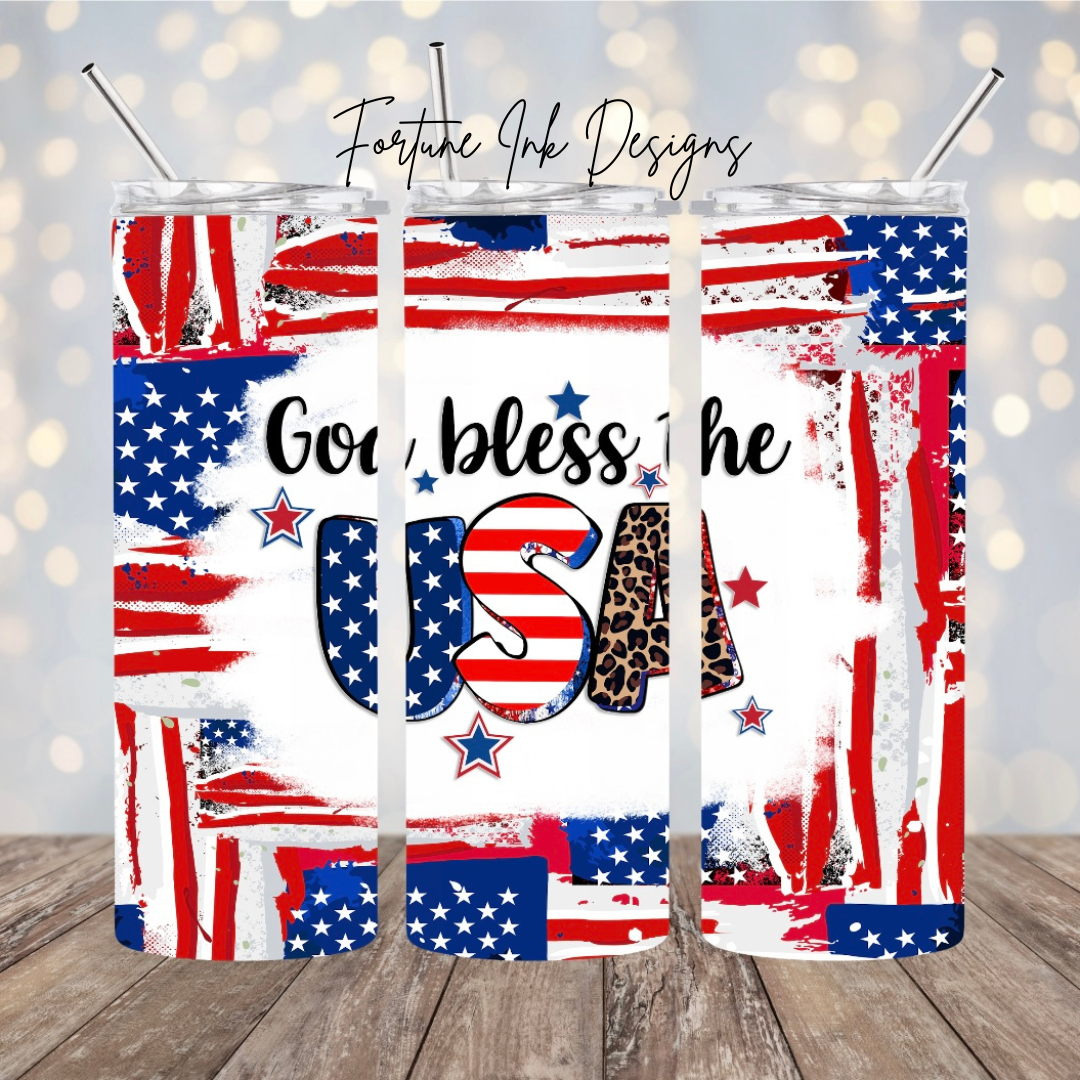 God Bless the USA 20oz Tumbler