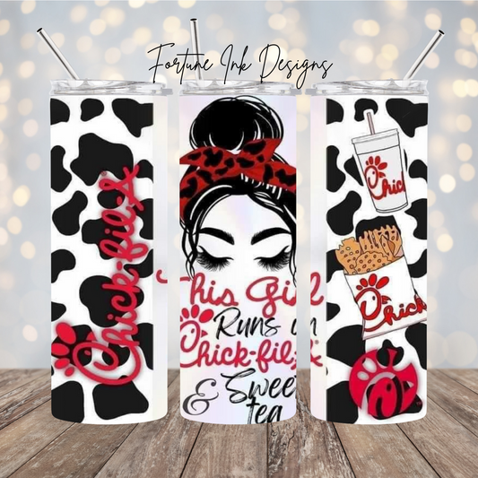 This Girl Runs on CFA 20oz Tumbler