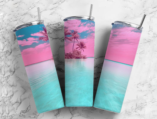 Turquoise Waters Island 20oz Tumbler