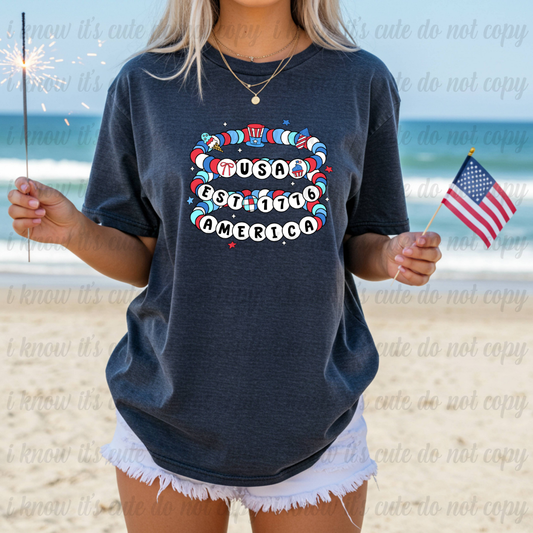 USA Friendship Bracelet T-Shirt