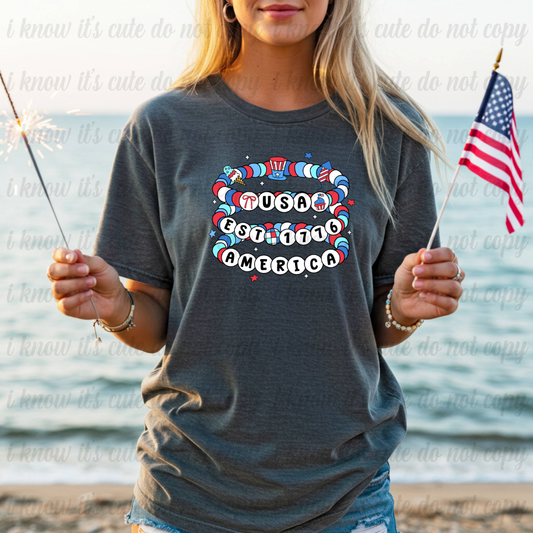 USA Friendship Bracelet T-Shirt