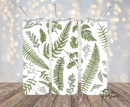 Green Floral 20oz Tumbler