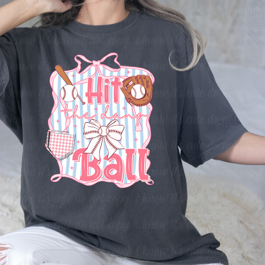 Pink Hit the Dang Ball T-Shirt