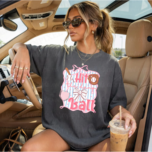 Pink Hit the Dang Ball T-Shirt