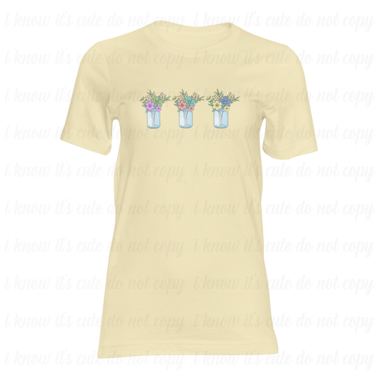 Mason Jar Floral T-Shirt