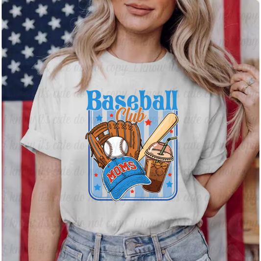 Moms Baseball Club T-Shirt