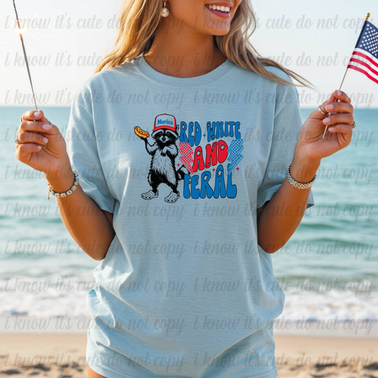 Red, White, & Feral T-Shirt