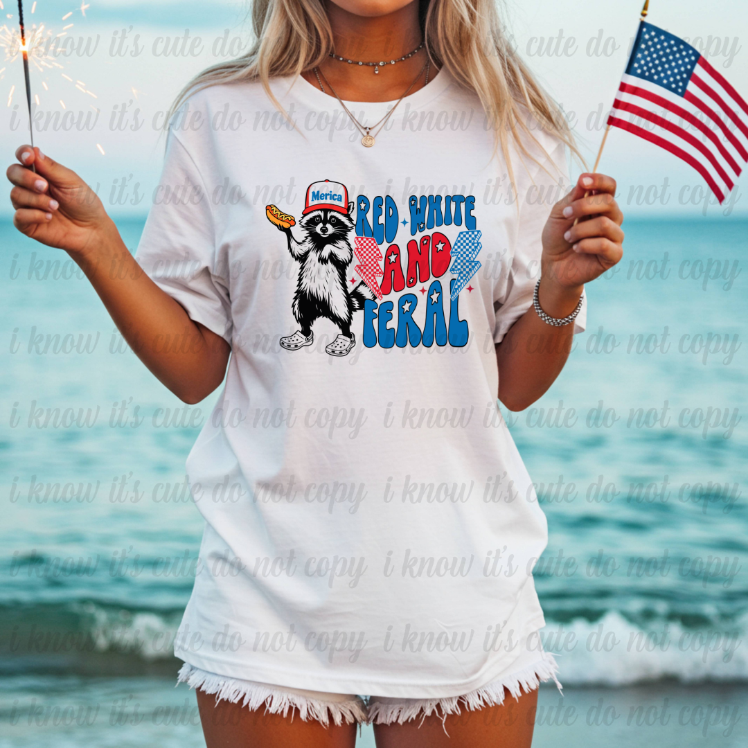 Red, White, & Feral T-Shirt